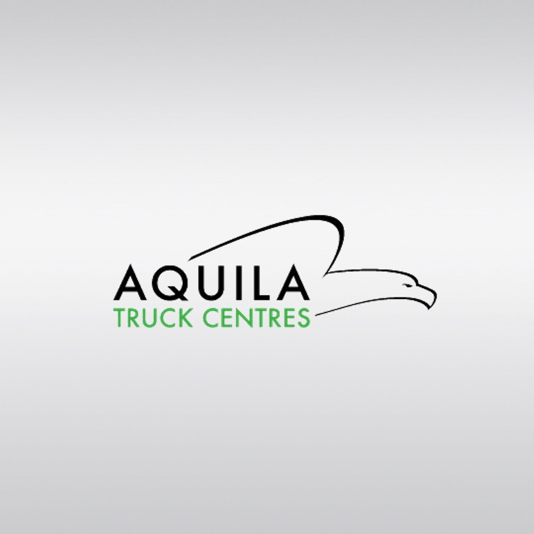 Logo of Aquila Truck Centres featuring an eagle design.